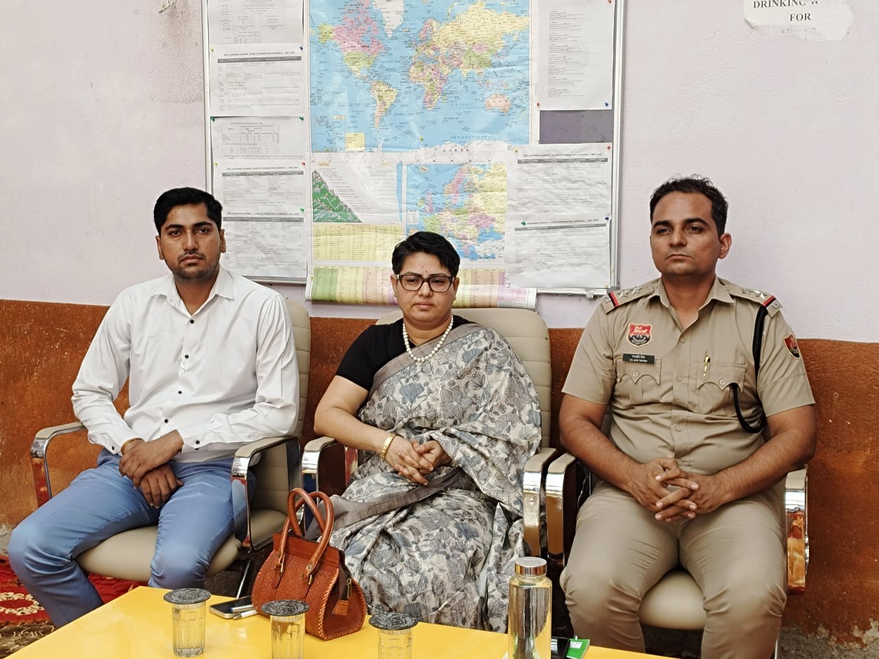 Sub inspector Rajbir Singh haryana police after Awareness program on cyber security and road safety 23/05/2026