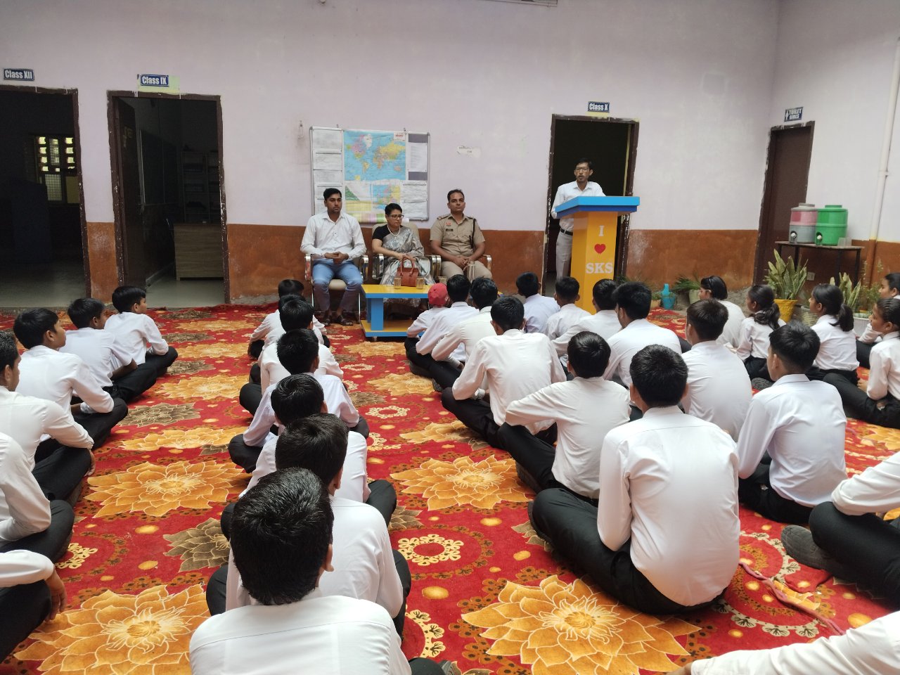 Sub inspector Rajbir Singh haryana police after Awareness program on cyber security and road safety 23/05/2026